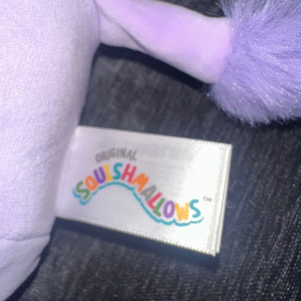 Squishmallows Bubba Purple Cow 8” Plush Spotted Belly Fuzzy Tail No Hang Tag